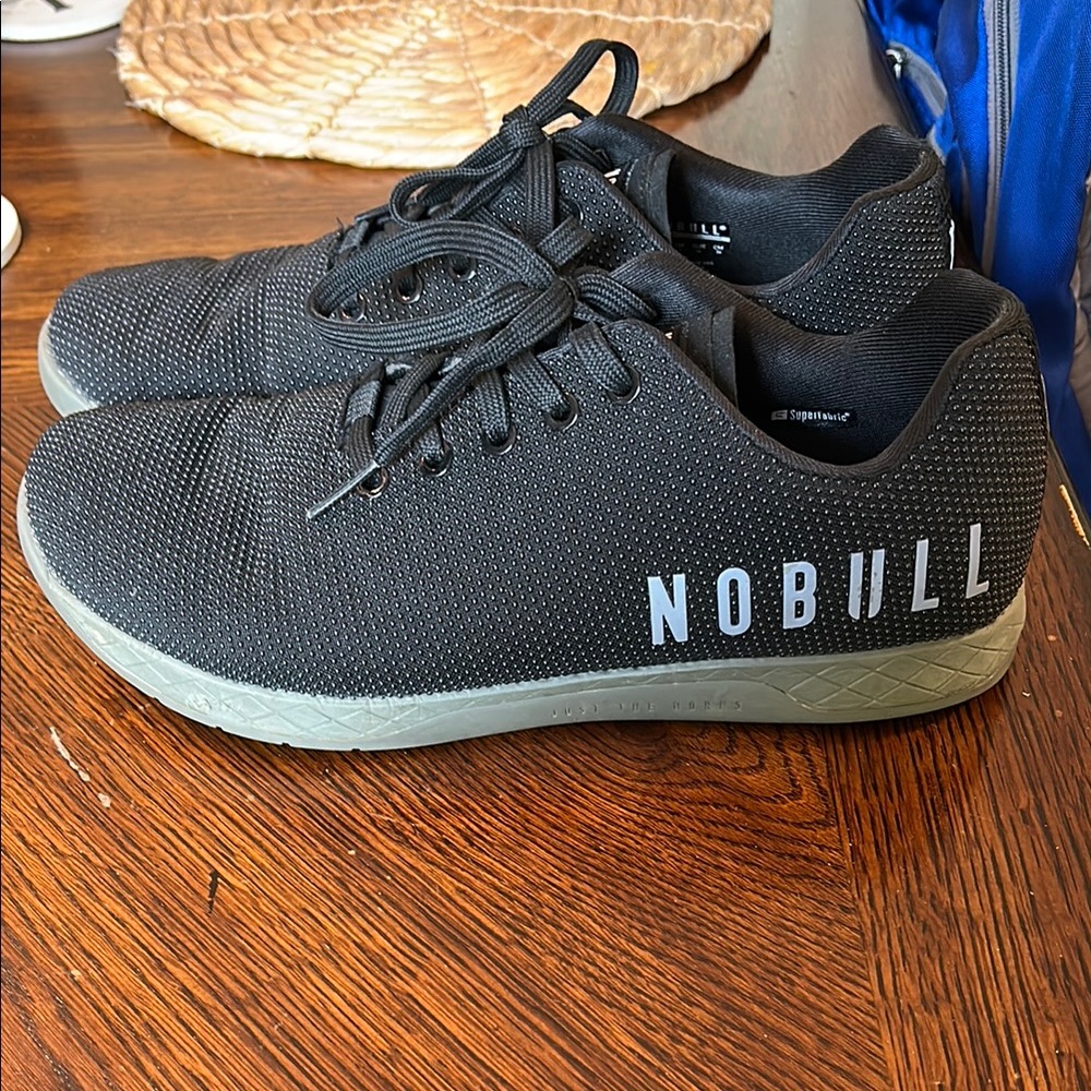 NOBULL Black Athletic Shoes with Knit Upper and Textured Sole